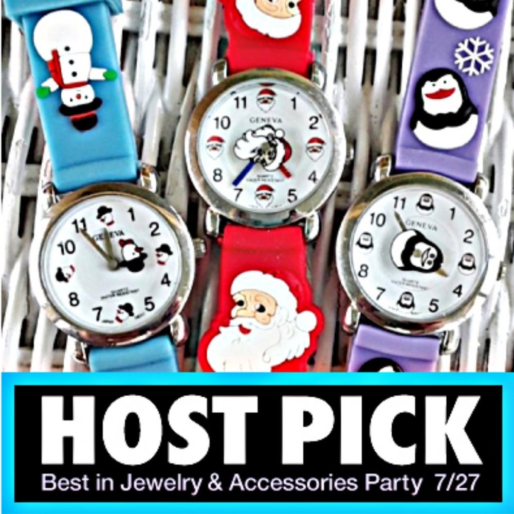 3 NWT Supercute Kids Geneva Winter/Holiday Watches